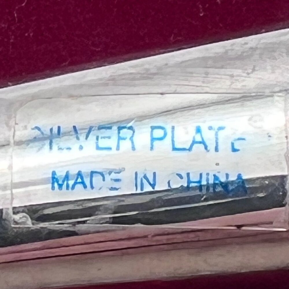 Towle Silver Plated Serving Spoon 10" With Red Velvet Box - Picture 4 of 16